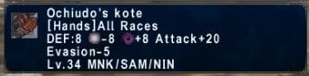Ochiudo's kote - HorizonXI Items